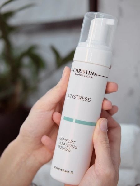 Очищувальний мус-комфорт Сomfort Cleansing Mousse Unstress Christina 200 мл CHR766 - магазин професійної косметики SELENAVI