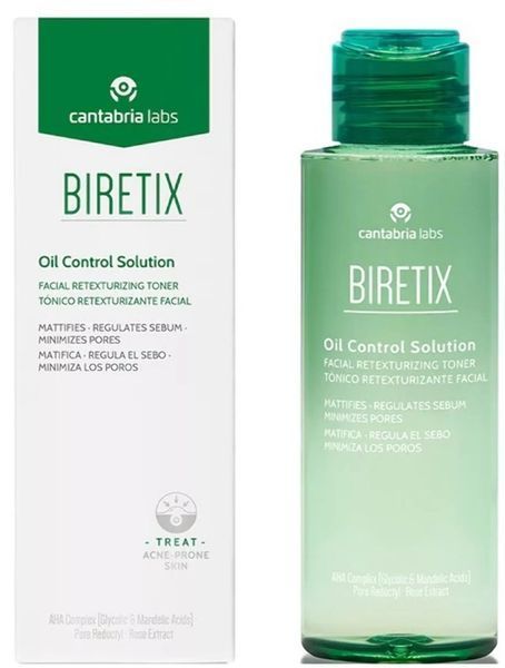 Себорегулюючий тонік Oil Control Solution Biretix Cantabria Labs 100 мл 24666 - магазин професійної косметики SELENAVI