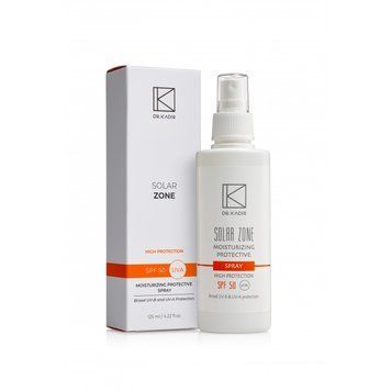Сонцезахисний зволожуючий спрей Moisturizing Protective Spray SPF 50+ Solar Zone Dr. Kadir 125 мл 425 - магазин професійної косметики SELENAVI