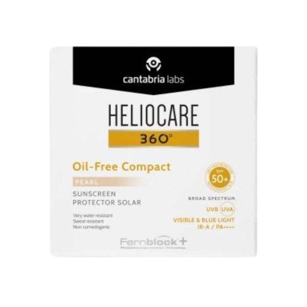 Компактна сонцезахисна пудра для комбінованої шкіри з тоном Oil-Free Compact SPF 50 Pearl Heliocare Cantabria Labs 10 гр 25255 - магазин професійної косметики SELENAVI