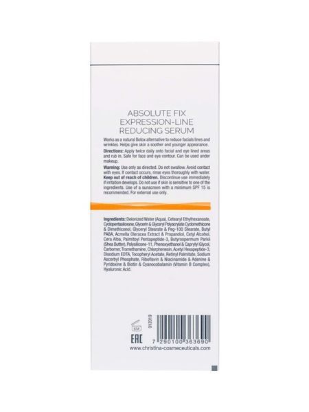 Сироватка від мімічних зморшок Аbsolute Fix Serum Forever Young Christina 30 мл CHR369 - магазин професійної косметики SELENAVI