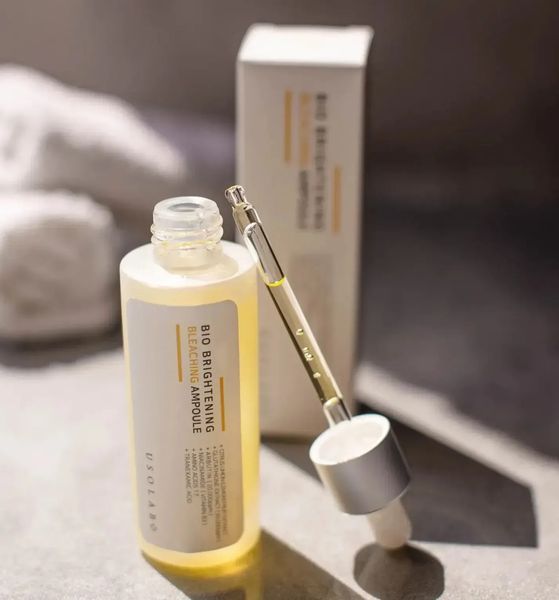 Антиоксидантна, освітлююча та омолоджуюча сироватка Bio Brightening Bleaching Ampoule Usolab 50 мл