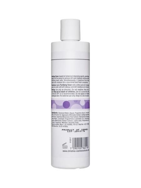 Очищувальний тонік з лавандою для сухої шкіри Purifying Toner for Dry Skin Fresh Christina 300 мл