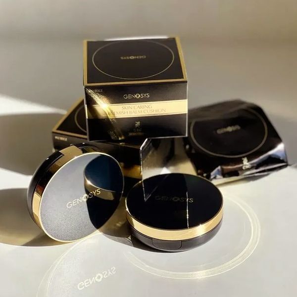 ВВ бальзам-кушон тон 01 світлий Skin Caring Blemish Balm Cushion 01 Ivory SPF 50+ PA++++2 од. Genosys 15 мл Р961 - магазин професійної косметики SELENAVI