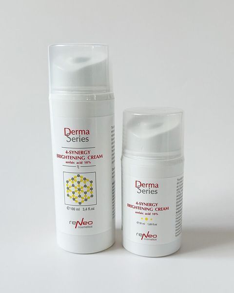 Освітлюючий легкий крем з азелаїновою кислотою 4-Synergy Brightening Cream Аzelaic Аcid 10% Derma Series 50 мл H113 - магазин професійної косметики SELENAVI