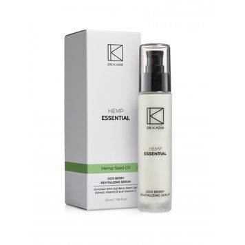 Сироватка для відновлення шкіри з ягодами годжі Goji Berry Revitalizing Serum Hemp Essential Dr. Kadir 50 мл 461 - магазин професійної косметики SELENAVI