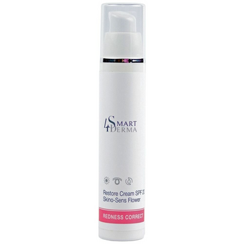 Зміцнювальний денний крем для чутливої та куперозної шкіри Restore Cream SPF 20 Skino-Sens Flower Redness Correct Smart4Derma 50 мл